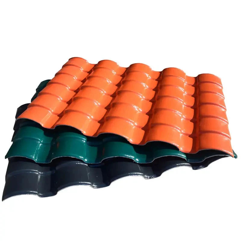 Ngói lợp mái nhựa tổng hợp PVC phủ ASA kiểu Trung Hoa dùng cho nhà ở