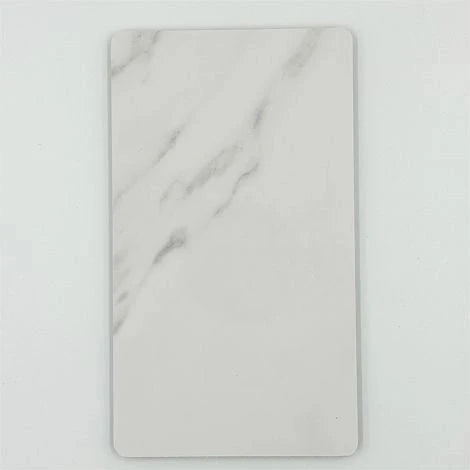Tấm tường nội thất PVC vân đá cẩm thạch bóng cao, chống thấm, tấm vân đá 3D xử lý UV