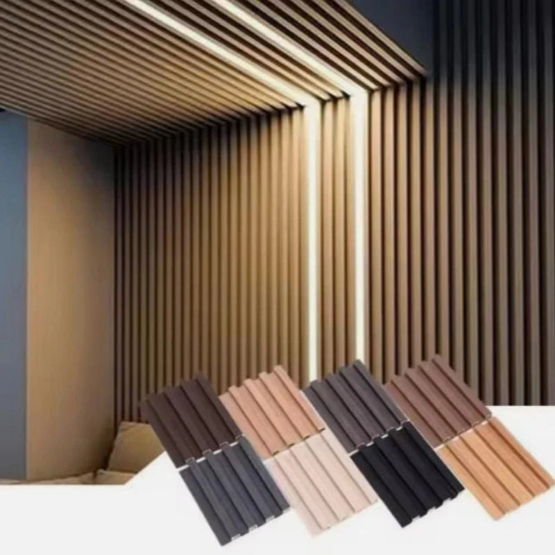 Tấm tấm tường WPC rãnh nổi chất lượng cao dùng cho nội thất và ngoài trời