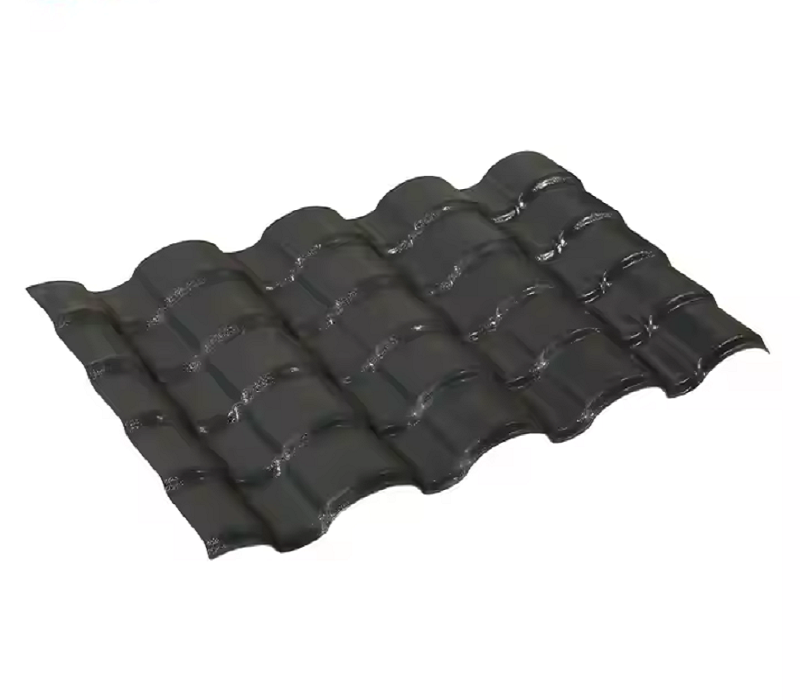 Ngói lợp mái nhựa tổng hợp PVC phủ ASA kiểu Trung Hoa dùng cho nhà ở