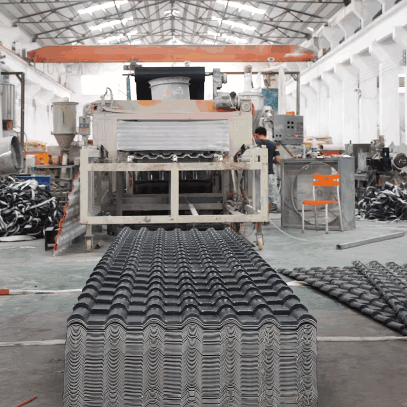 Ngói lợp mái nhựa tổng hợp PVC phủ ASA kiểu Trung Hoa dùng cho nhà ở