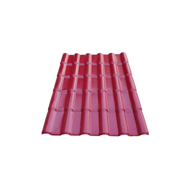 Ngói Tây Ban Nha nhựa tổng hợp ASA PVC 1050mm màu đỏ rượu vang