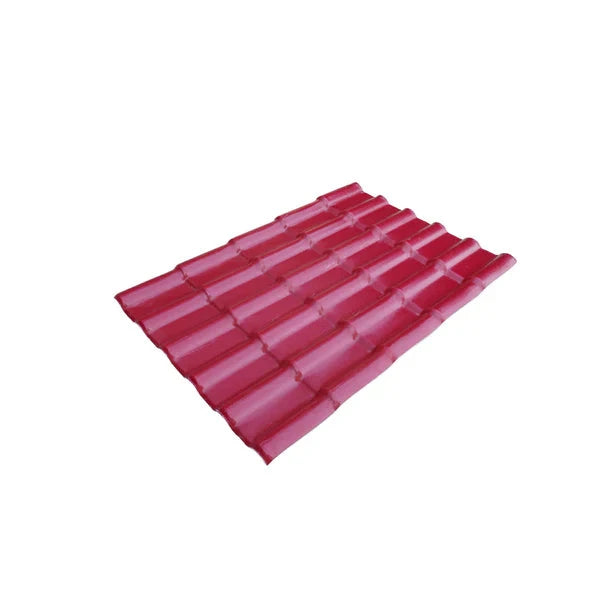 Ngói Tây Ban Nha nhựa tổng hợp ASA PVC 1050mm màu đỏ rượu vang