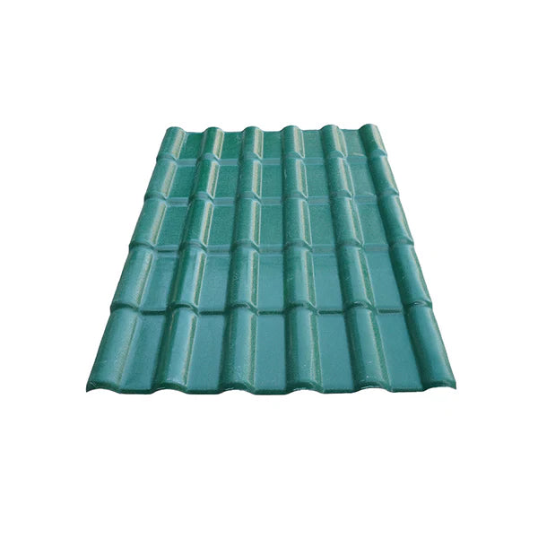 1050mm Green ASA PVC Synthetic Resin Spanish Roof Tile
