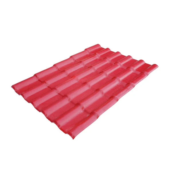 Ngói Tây Ban Nha nhựa tổng hợp ASA PVC 1050mm màu đỏ Trung Hoa
