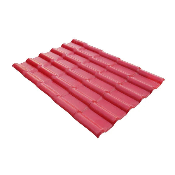 Ngói Tây Ban Nha nhựa tổng hợp ASA PVC 1050mm màu đỏ Trung Hoa