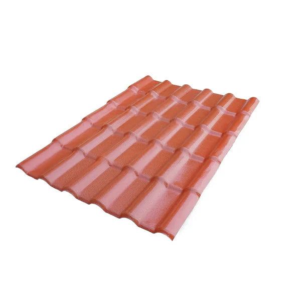 Ngói Tây Ban Nha nhựa tổng hợp ASA PVC 1050mm màu gạch đỏ