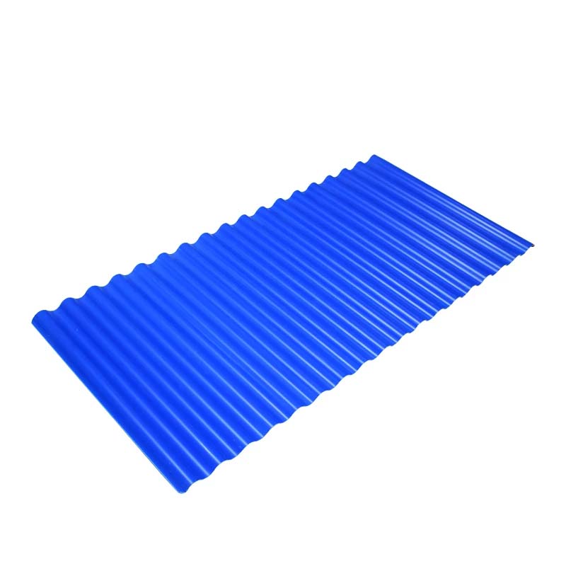 Tấm lợp mái sóng UPVC hình dạng sóng tròn màu xanh dương