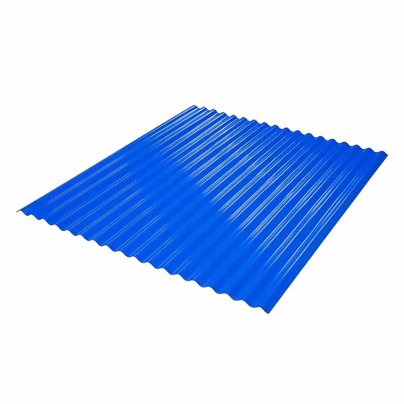 Tấm lợp mái sóng UPVC hình dạng sóng tròn màu xanh dương