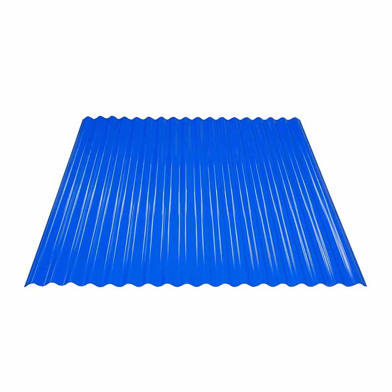Tấm lợp mái sóng UPVC hình dạng sóng tròn màu xanh dương