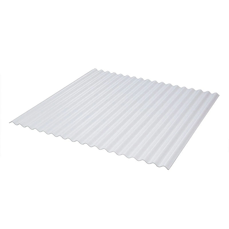 Tấm lợp mái sóng UPVC hình dạng sóng tròn màu trắng