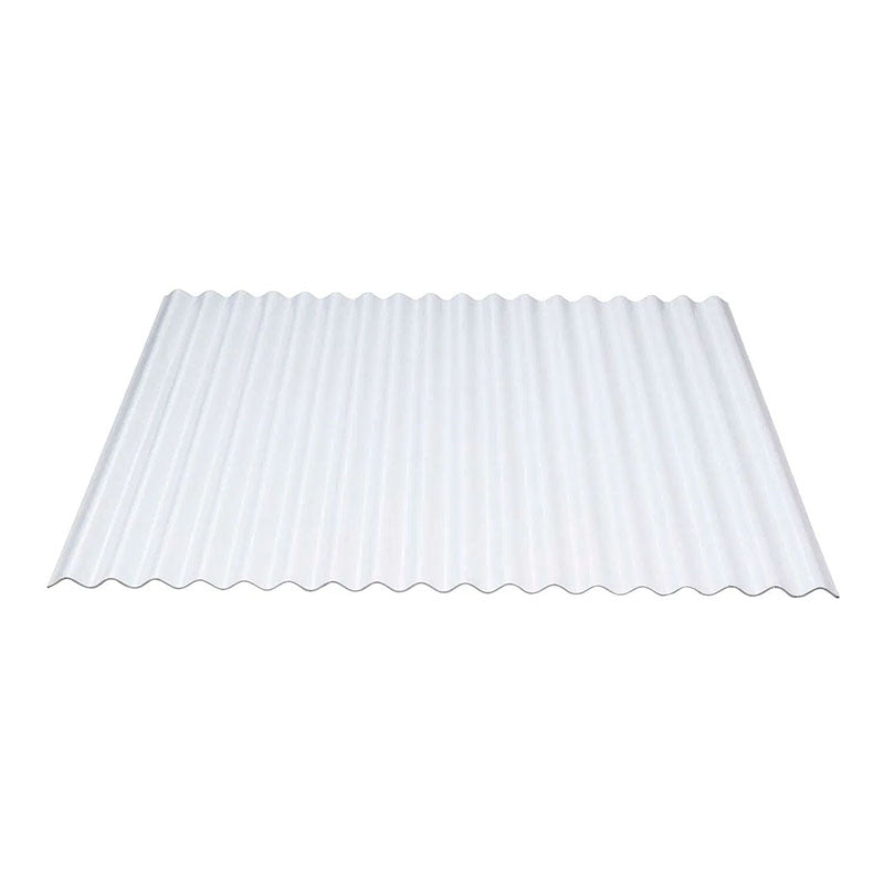 Tấm lợp mái sóng UPVC hình dạng sóng tròn màu trắng