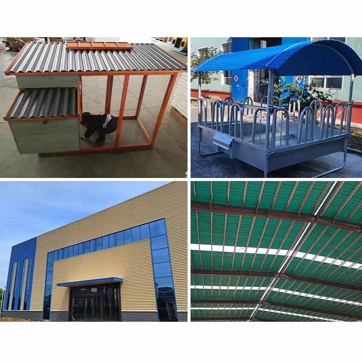 Tấm lợp mái sóng UPVC hình dạng sóng tròn màu trắng