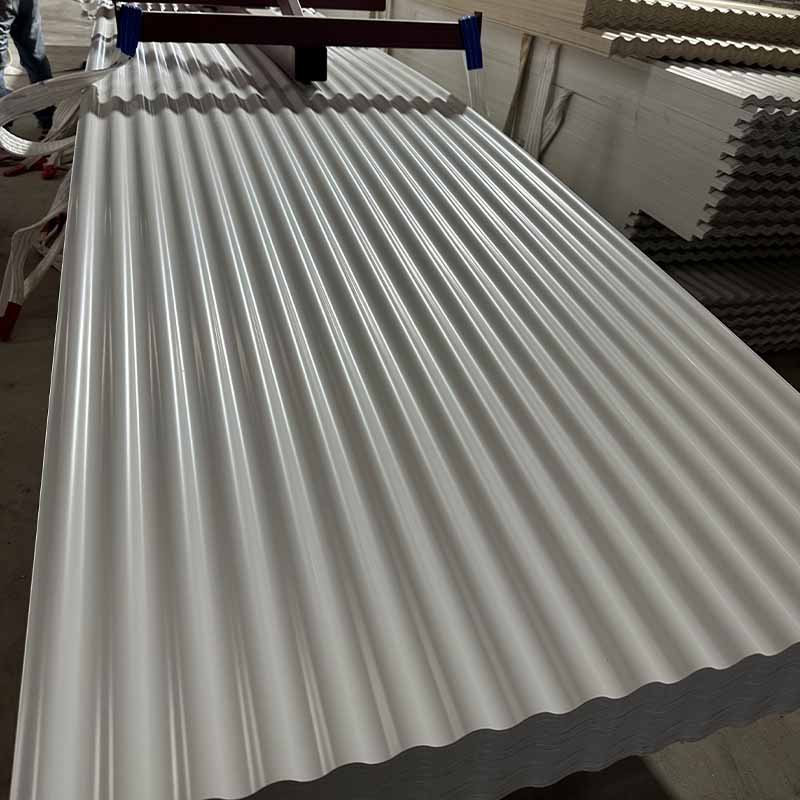 Tấm lợp mái sóng UPVC hình dạng sóng tròn màu trắng